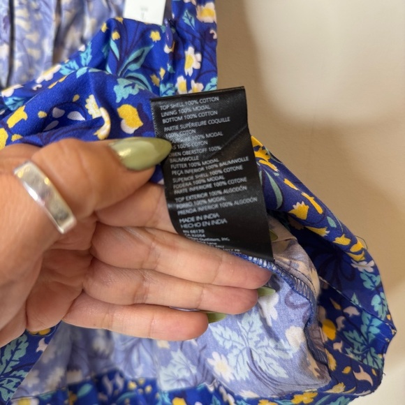 NWT Maeve Blue Floral Skirt Set Size L - Picture 6 of 6